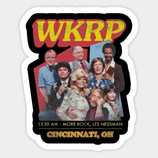 wkrp in cincinnati colours retro Sticker